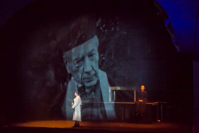 Spektakl „Popiełuszko” w reż. Jana Nowary – Zabrze, 17 kwietnia 2018. Fot. Sławek Kasper (IPN)