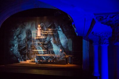 Spektakl „Popiełuszko” w reż. Jana Nowary – Zabrze, 17 kwietnia 2018. Fot. Sławek Kasper (IPN)