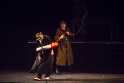 Spektakl „Popiełuszko” w reż. Jana Nowary – Zabrze, 17 kwietnia 2018. Fot. Sławek Kasper (IPN)