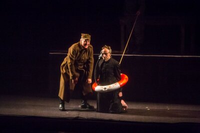 Spektakl „Popiełuszko” w reż. Jana Nowary – Zabrze, 17 kwietnia 2018. Fot. Sławek Kasper (IPN)