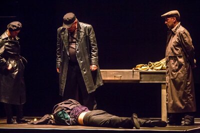 Spektakl „Popiełuszko” w reż. Jana Nowary – Zabrze, 17 kwietnia 2018. Fot. Sławek Kasper (IPN)