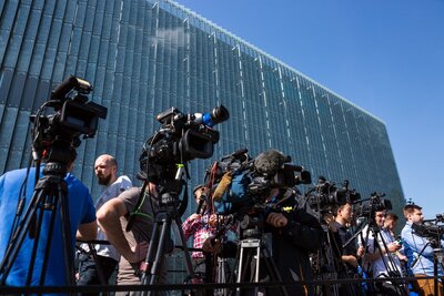Obchody 75. rocznicy powstania w getcie warszawskim - 19 kwietnia 2018. Fot. Sławek Kasper (IPN)