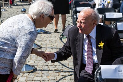 Obchody 75. rocznicy powstania w getcie warszawskim - 19 kwietnia 2018. Fot. Sławek Kasper (IPN)