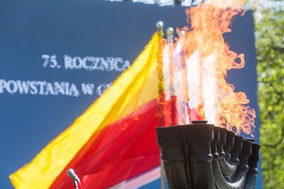 Obchody 75. rocznicy powstania w getcie warszawskim - 19 kwietnia 2018. Fot. Sławek Kasper (IPN)