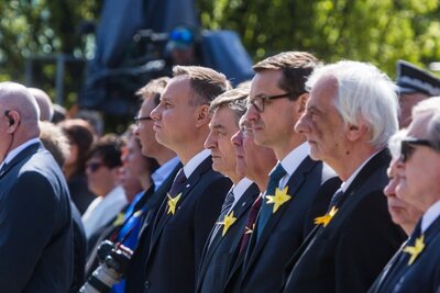 Obchody 75. rocznicy powstania w getcie warszawskim - 19 kwietnia 2018. Fot. Sławek Kasper (IPN)