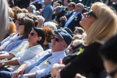 Obchody 75. rocznicy powstania w getcie warszawskim - 19 kwietnia 2018. Fot. Sławek Kasper (IPN)