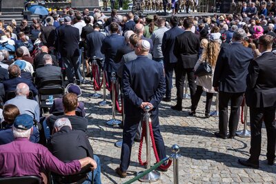 Obchody 75. rocznicy powstania w getcie warszawskim - 19 kwietnia 2018. Fot. Sławek Kasper (IPN)