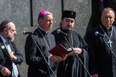 Obchody 75. rocznicy powstania w getcie warszawskim - 19 kwietnia 2018. Fot. Sławek Kasper (IPN)