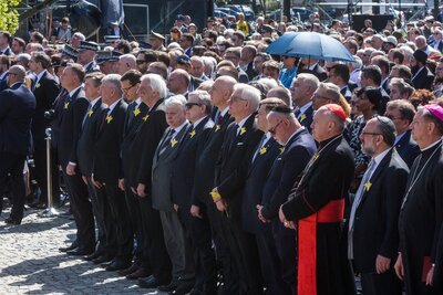 Obchody 75. rocznicy powstania w getcie warszawskim - 19 kwietnia 2018. Fot. Sławek Kasper (IPN)
