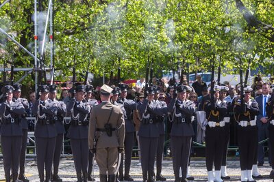 Obchody 75. rocznicy powstania w getcie warszawskim - 19 kwietnia 2018. Fot. Sławek Kasper (IPN)