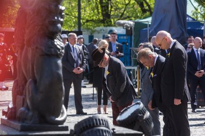 Obchody 75. rocznicy powstania w getcie warszawskim - 19 kwietnia 2018. Fot. Sławek Kasper (IPN)