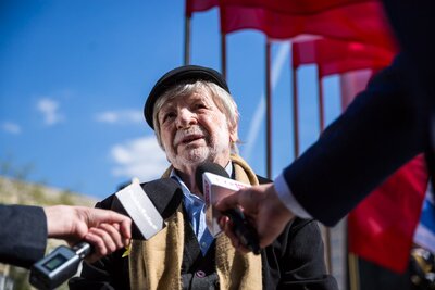 Obchody 75. rocznicy powstania w getcie warszawskim - 19 kwietnia 2018. Fot. Sławek Kasper (IPN)