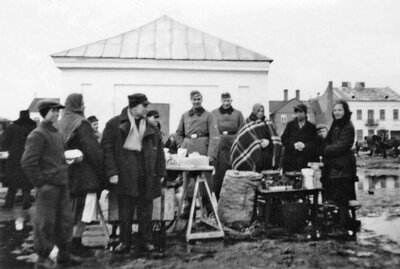 Węgrów, dzień targowy, 1940 r.