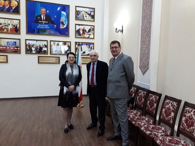 Konferencja na Kazachskim Uniwersytecie Narodowym, poświęcona 100. rocznicy odzyskania Niepodległości. Fot. Katarzyna Ratajczak-Sowa (IPN)