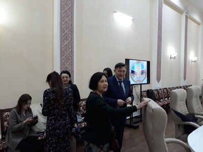 Konferencja na Kazachskim Uniwersytecie Narodowym, poświęcona 100. rocznicy odzyskania Niepodległości. Fot. Katarzyna Ratajczak-Sowa (IPN)