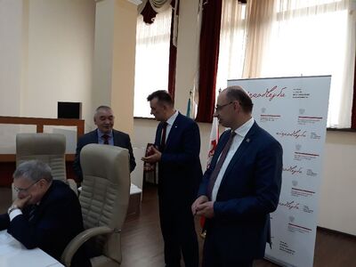 Konferencja na Kazachskim Uniwersytecie Narodowym, poświęcona 100. rocznicy odzyskania Niepodległości. Fot. Katarzyna Ratajczak-Sowa (IPN)