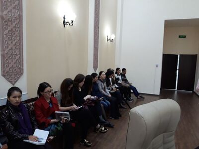 Konferencja na Kazachskim Uniwersytecie Narodowym, poświęcona 100. rocznicy odzyskania Niepodległości. Fot. Katarzyna Ratajczak-Sowa (IPN)