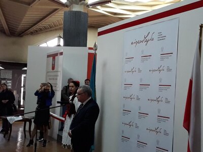 Wernisaż wystawy „Armia Andersa – Szlak Nadziei” w Muzeum Narodowym w Ałmaty. Fot. Katarzyna Ratajczak-Sowa (IPN)