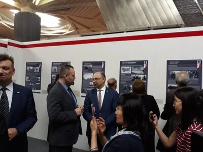 Wernisaż wystawy „Armia Andersa – Szlak Nadziei” w Muzeum Narodowym w Ałmaty. Fot. Katarzyna Ratajczak-Sowa (IPN)