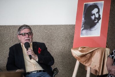 Spotkanie w Gminnym Ośrodku Kultury w Gilowicach w 41. rocznicę śmierci Stanisława Pyjasa. Fot. Sławomir Kasper (IPN)