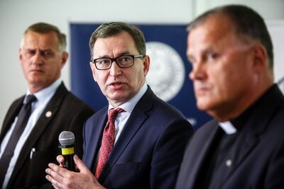 Konferencja IPN i KUL na temat sądowej rehabilitacji ks. Antoniego Słomkowskiego” – 7 maja 2018. Fot. Sławek Kasper (IPN)