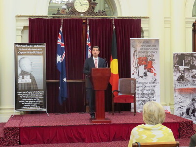 Otwarcie wystaw IPN w Parlamencie Stanu Wiktoria w Melbourne