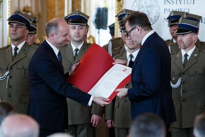 Wręczenie nagród IPN „Kustosz Pamięci Narodowej” – 10 maja 2018. Fot. Sławek Kasper (IPN)