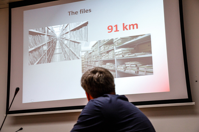 Wizyta dziennikarzy rosyjskich w IPN – 14 maja 2018. Fot. Sławek Kasper (IPN)