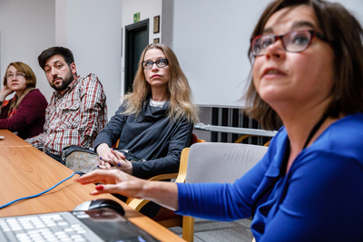 Wizyta dziennikarzy rosyjskich w IPN – 14 maja 2018. Fot. Sławek Kasper (IPN)