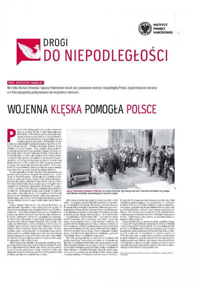 Drogi do Niepodległości – „Rzeczpospolita – Plus Minus”, 8 – 9 kwietnia 2017