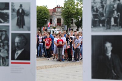 Otwarcie wystawy „Ojcowie Niepodległości” w Węgrowie – 21 maja 2018. Fot. Jan Dubiel (IPN)