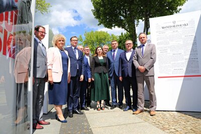 Otwarcie wystawy „Ojcowie Niepodległości” w Węgrowie – 21 maja 2018. Fot. Jan Dubiel (IPN)