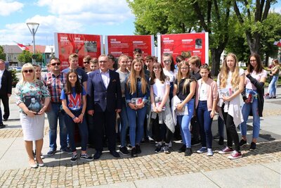 Otwarcie wystawy „Ojcowie Niepodległości” w Węgrowie – 21 maja 2018. Fot. Jan Dubiel (IPN)