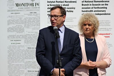 Otwarcie wystawy „Ojcowie Niepodległości” w Węgrowie – 21 maja 2018. Fot. Jan Dubiel (IPN)