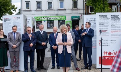 Otwarcie wystawy „Ojcowie Niepodległości” w Węgrowie – 21 maja 2018. Fot. Marcin Jurkiewicz (IPN)