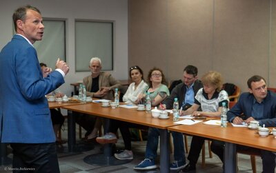 Wizyta białoruskich opozycjonistów w IPN – Warszawa, 22 maja 2018. Fot. Marcin Jurkiewicz (IPN)