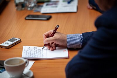 Spotkanie bułgarskich dziennikarzy i historyków z wiceprezesem IPN dr. Mateuszem Szpytmą – Warszawa, 23 maja 2018. Fot. Marcin Jurkiewicz (IPN)