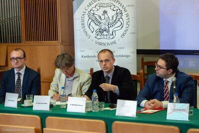 Konferencja naukowa „Prymas Stefan Wyszyński a Niepodległa" – Warszawa, 25 maja 2018. Fot. Marcin Jurkiewicz (IPN)
