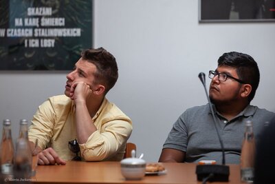 Studenci i profesorowie z Campbell University z wizytą w IPN – 29 maja 2018. Fot. Marcin Jurkiewicz (IPN)