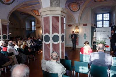 Otwarcie wystawy „Powstała, by żyć”. Uroczystość w Dawnej Izbie Poselskiej Zamku Królewskiego – 29 maja 2018. Fot. Sławek Kasper (IPN)