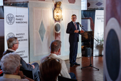 Otwarcie wystawy „Powstała, by żyć”. Uroczystość w Dawnej Izbie Poselskiej Zamku Królewskiego – 29 maja 2018. Fot. Sławek Kasper (IPN)