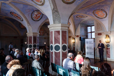 Otwarcie wystawy „Powstała, by żyć”. Uroczystość w Dawnej Izbie Poselskiej Zamku Królewskiego – 29 maja 2018. Fot. Sławek Kasper (IPN)