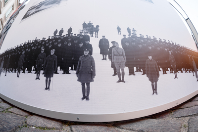 Otwarcie wystawy „Powstała, by żyć” na Dziedzińcu Wielkim Zamku Królewskiego w Warszawie – 29 maja 2018. Fot. Sławek Kasper (IPN)