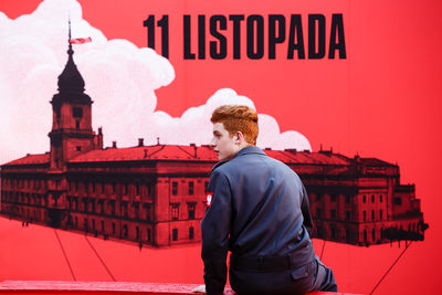 Otwarcie wystawy „Powstała, by żyć” na Dziedzińcu Wielkim Zamku Królewskiego w Warszawie – 29 maja 2018. Fot. Sławek Kasper (IPN)