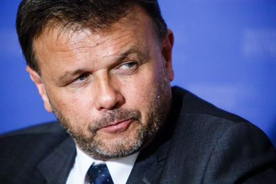 Wernisaż wystawy IPN „Pancerne skrzydła” na Przystanku Historia. Na zdj. Adam Hlebowicz, dyrektor Biura Edukacji Narodowej. Fot. Sławek Kasper (IPN)