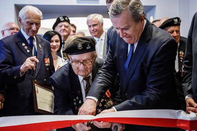 Wernisaż wystawy „Pancerne skrzydła” na Przystanku Historia – Warszawa, 4 czerwca 2018.  Fot. Sławek Kasper (IPN)