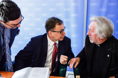 Prezentacja księgi pamiątkowej z okazji 60. urodzin ks. prof. Józefa Mareckiego – Warszawa, 4 czerwca 2018. Fot. Sławek Kasper (IPN)