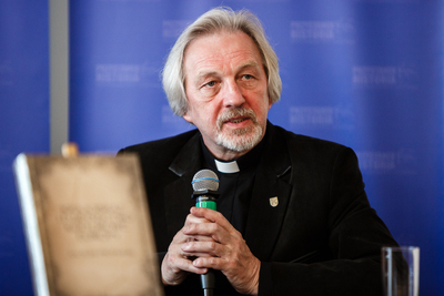 Prezentacja księgi pamiątkowej z okazji 60. urodzin ks. prof. Józefa Mareckiego – Warszawa, 4 czerwca 2018. Fot. Sławek Kasper (IPN)