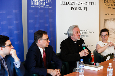 Prezentacja księgi pamiątkowej z okazji 60. urodzin ks. prof. Józefa Mareckiego – Warszawa, 4 czerwca 2018. Fot. Sławek Kasper (IPN)