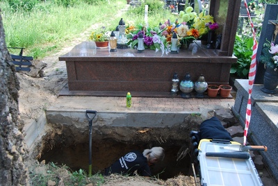 Prace ekshumacyjne na kieleckiej „Łączce” – 5 czerwca 2018